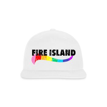 Fire Island Pride Pines Cherry Grove Queer FI NY - Snapback Baseball Cap - white - Front