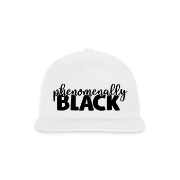 Phenomenally black,black history - Snapback Baseball Cap - white - Front