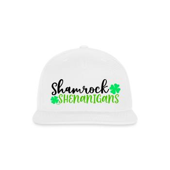 Shamrock Shenanigans - Snapback Baseball Cap - white - Front