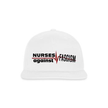 Nurses Against Fascism - Snapback Baseball Cap - white - Front