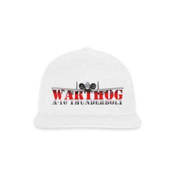 Warthog A-10 Thunderbolt Crest - Snapback Baseball Cap - white - Front