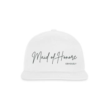 Maid of Honore - Snapback Baseball Cap - white - Front