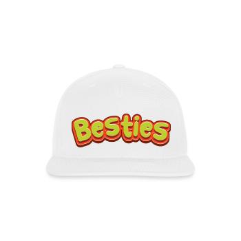 besties - Snapback Baseball Cap - white - Front