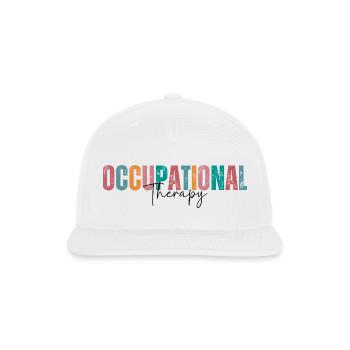occupational therapy - Snapback Baseball Cap - white - Front