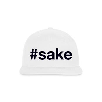 Sake Hashtag - Snapback Baseball Cap - white - Front