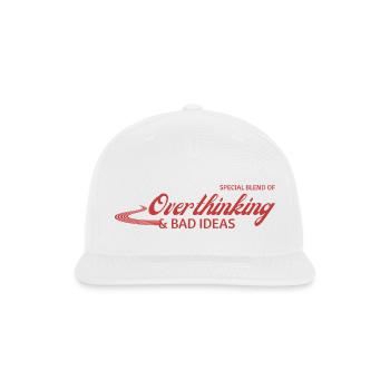 Special Blend Of Overthinking Bad Ideas Vintage Lo - Snapback Baseball Cap - white - Front
