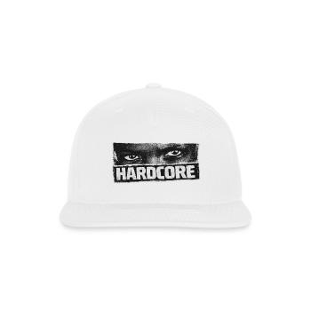 Hardcore Kids Gaze Grunge. - Snapback Baseball Cap - white - Front