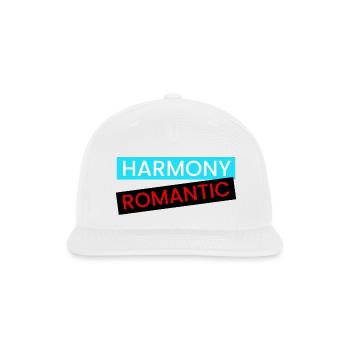 Harmony Romance Typography - Snapback Baseball Cap - white - Front