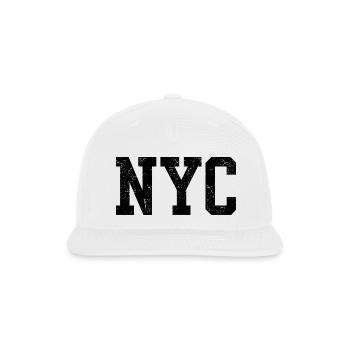 NYC  - Snapback Baseball Cap - white - Front