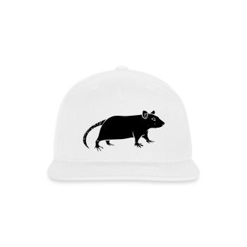rat - Snapback Baseball Cap - white - Front