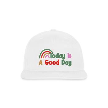 Good Day Rainbow - Snapback Baseball Cap - white - Front