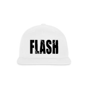 FLASH Logo - Snapback Baseball Cap - white - Front