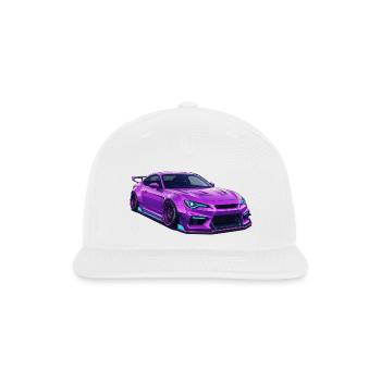 Neon Violet Drift GT - Snapback Baseball Cap - white - Front