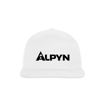 Alpyn Peak Glyph - Snapback Baseball Cap - white - Front