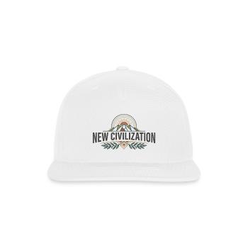 New Civilization Sunrise - Snapback Baseball Cap - white - Front