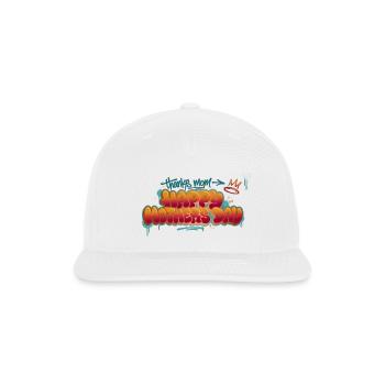 Graffiti Happy Mother's Day Splash - Snapback Baseball Cap - white - Front