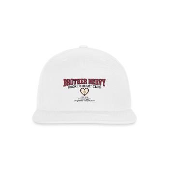 BROTHER NERVY Broken Heart Club | Heart Series - Snapback Baseball Cap - white - Front