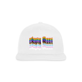 Angry Trans - Snapback Baseball Cap - white - Front