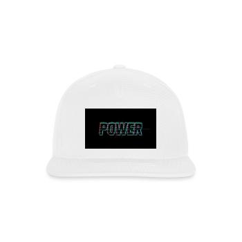 Power Glitch Neon - Snapback Baseball Cap - white - Front