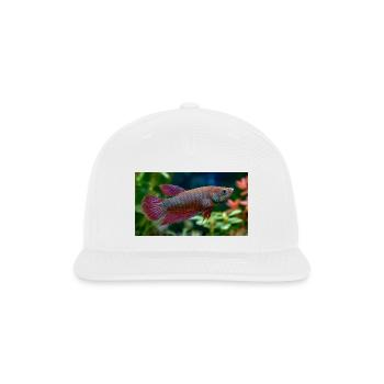Iridescent Betta Ember - Snapback Baseball Cap - white - Front