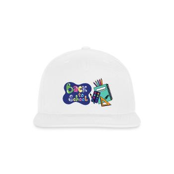 Back to School Color Splash - Snapback Baseball Cap - white - Front