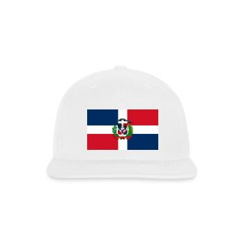 Dominican Republic flag phone case - Snapback Baseball Cap - white - Front