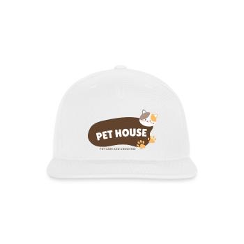 Pet house - Snapback Baseball Cap - white - Front