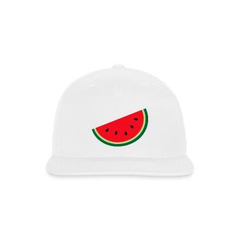 Watermelon Slice Pop Art - Snapback Baseball Cap - white - Front