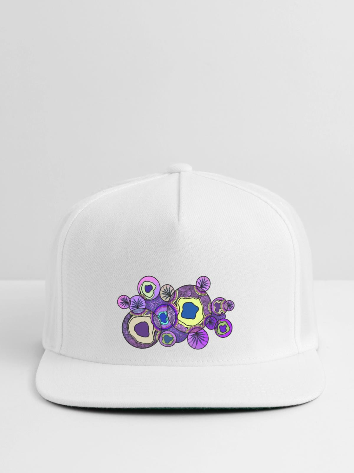 Ornament - Snapback Baseball Cap - white - Front