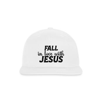 Please provide design image - Snapback Baseball Cap - white - Front