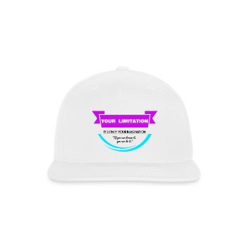 Your Limitation Ribbon Glow - Snapback Baseball Cap - white - Front