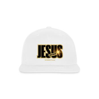Jesus glow  - Snapback Baseball Cap - white - Front