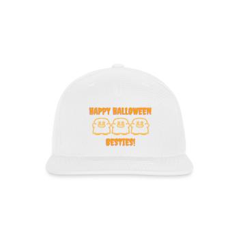 Happy Halloween Ghost Besties - Snapback Baseball Cap - white - Front
