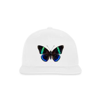 88 Butterfly Diaethria clymena Watercolor Style  - Snapback Baseball Cap - white - Front