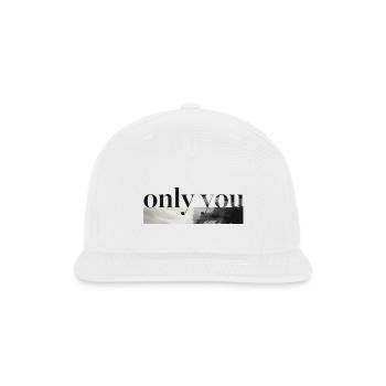 Only You Mono Landscape - Snapback Baseball Cap - white - Front