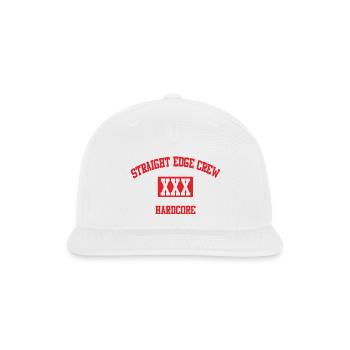 Hardcore Crew - Snapback Baseball Cap - white - Front