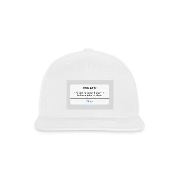 Reminder: Upgrade Unlocked - Snapback Baseball Cap - white - Front