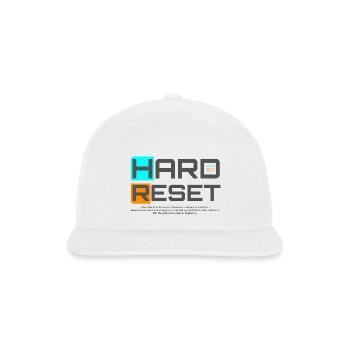Hard Reset - A mindset shift for the grinders - Snapback Baseball Cap - white - Front