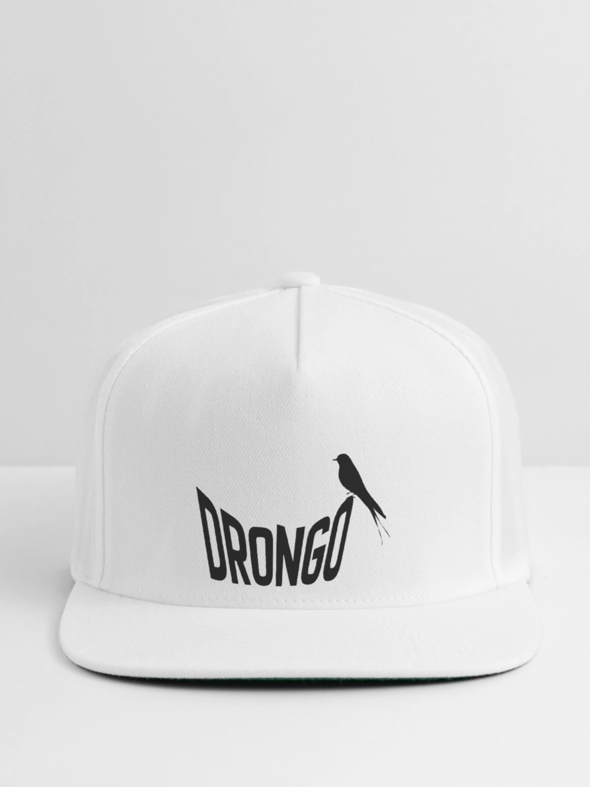 drongo - Snapback Baseball Cap - white - Front