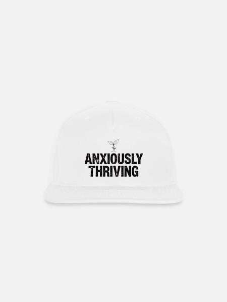 Anxious Yum Glitter - Snapback Baseball Cap - white