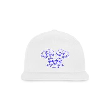 2 Ducks Small Cute Two Birds Sunglasses Funny Palm - Snapback Baseball Cap - white - Front