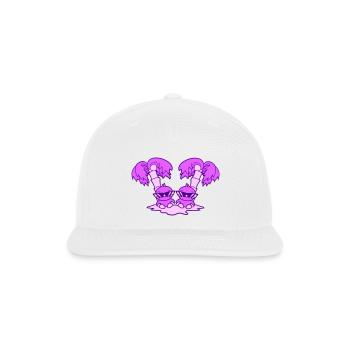 2 Ducks Small Cute Two Birds Sunglasses Funny Palm - Snapback Baseball Cap - white - Front