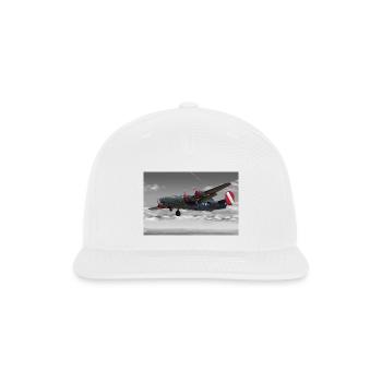 Bomber B-24 Liberator - Snapback Baseball Cap - white - Front