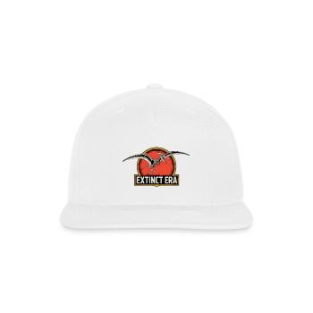 Prehistoric Pterosaur Extinction Logo - Snapback Baseball Cap - white - Front