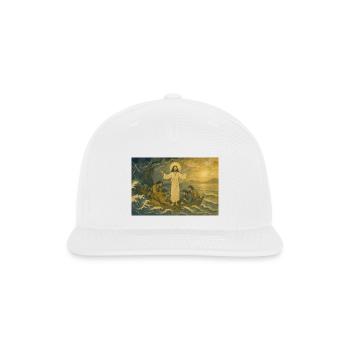 Resurrected Christ on Sea of Galilee - Snapback Baseball Cap - white - Front