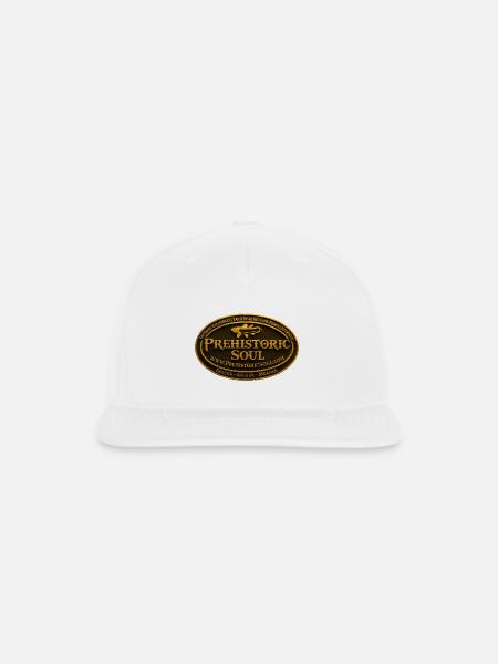 Prehistoric Soul Emblem - Snapback Baseball Cap - white