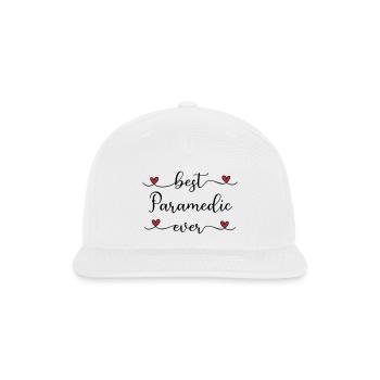 Best Paramedic ever - Snapback Baseball Cap - white - Front