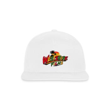 West Shore Films Rasta Jamaica Sunset Logo - Snapback Baseball Cap - white - Front