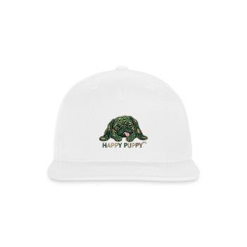 Happy puppy tm - Snapback Baseball Cap - white - Front
