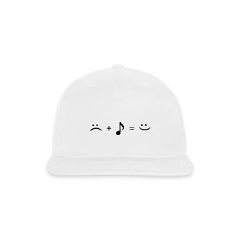 Music makes me happy newest design for music lover - Snapback Baseball Cap - white - Front